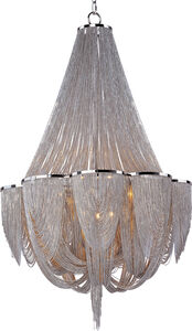 Chantilly 12 Light 27 inch Polished Nickel Single Tier Chandelier Ceiling Light