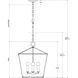 Denison 4 Light 18 inch Mole Black Lantern Pendant Ceiling Light, Medium