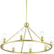 Lansdale 8 Light 34 inch Satin Brass Chandelier Ceiling Light