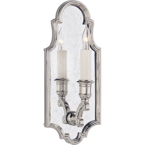 Chapman & Myers Sussex5 1 Light 5 inch Polished Nickel Framed Sconce Wall Light, Small