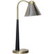 English Gold 26 inch 25.00 watt Black and Gold Table Lamp Portable Light