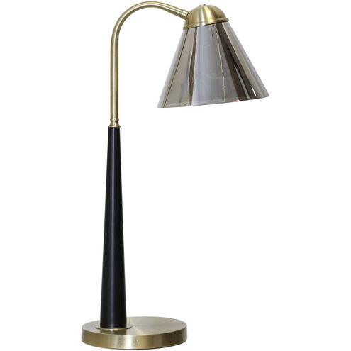 English Gold 26 inch 25.00 watt Black and Gold Table Lamp Portable Light