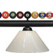 Shark 3 Light 58 inch Matte Black Billiard Ceiling Light in White Plastic