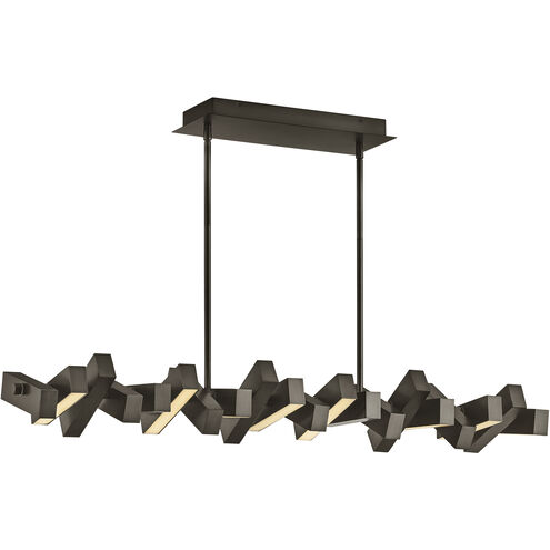 Stitch LED 42 inch Painted Black Oxide Chandelier Ceiling Light