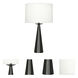 Dal 30.38 inch 150 watt Deep Patina Bronze Table Lamp Portable Light