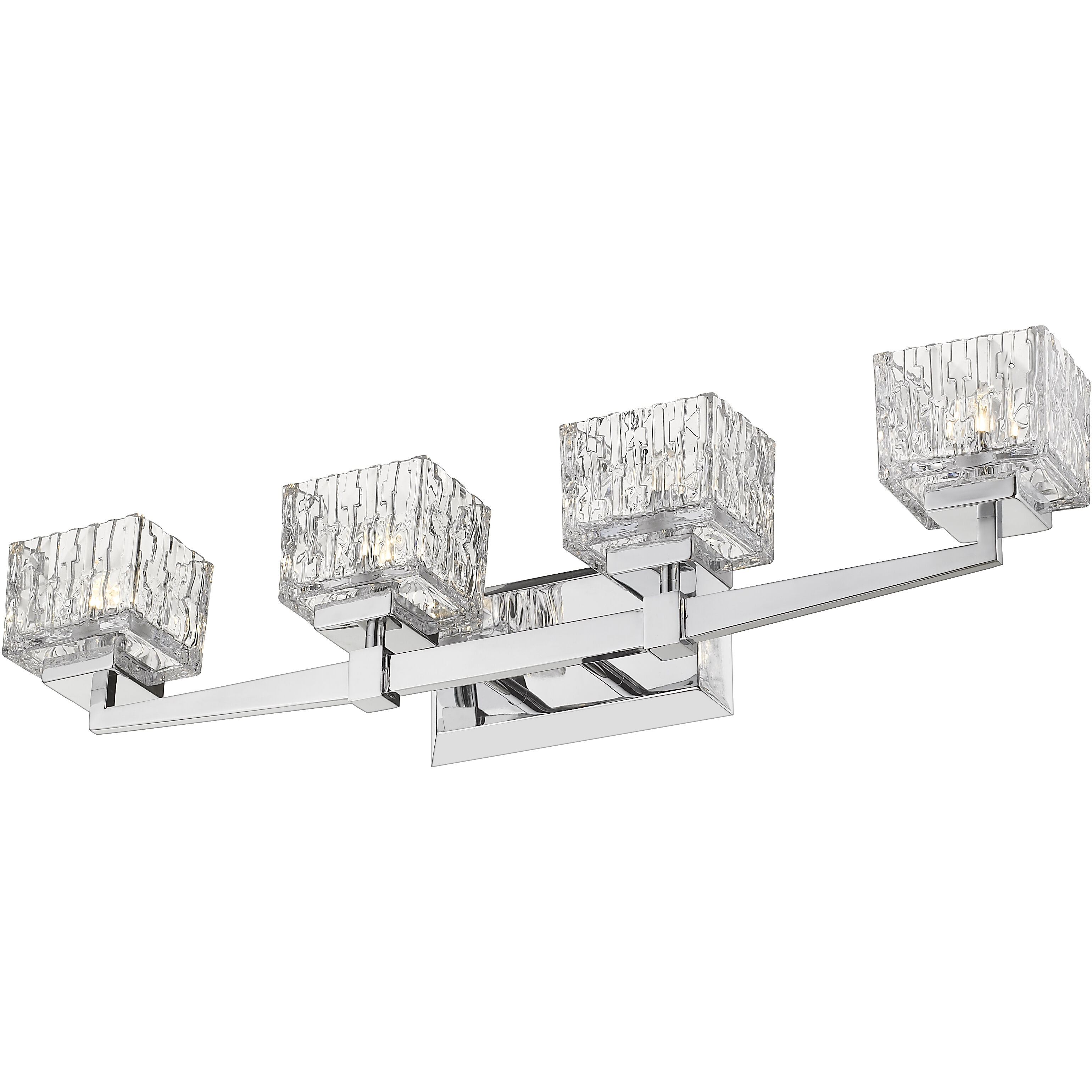 Rubicon 4 Light 29.5 inch Chrome Vanity Wall Light in G9