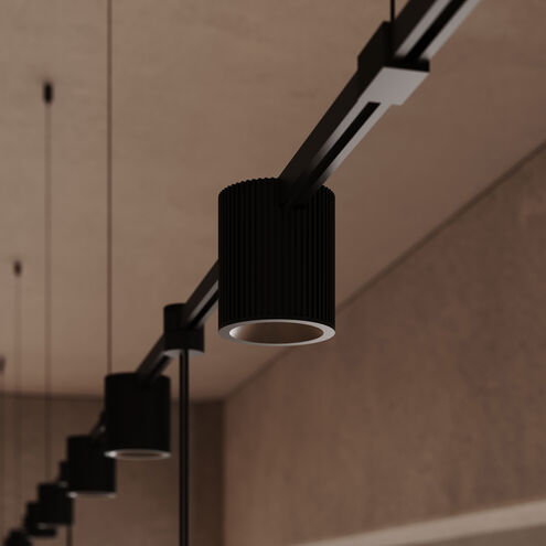 Suspenders LED 97 inch Satin Black Suspension Ceiling Light