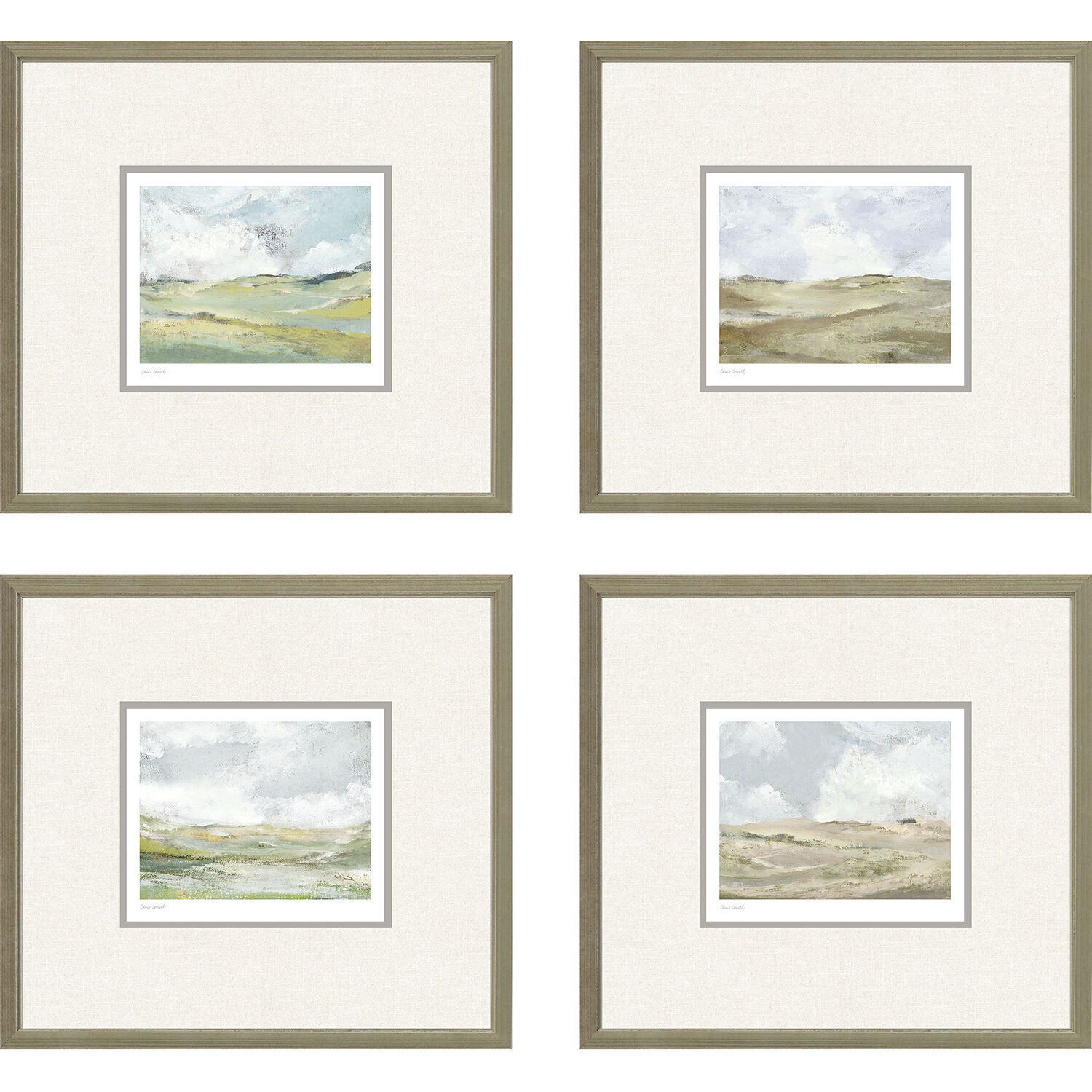 Landscapes Green and Beige and Multi and Neutral Framed Art