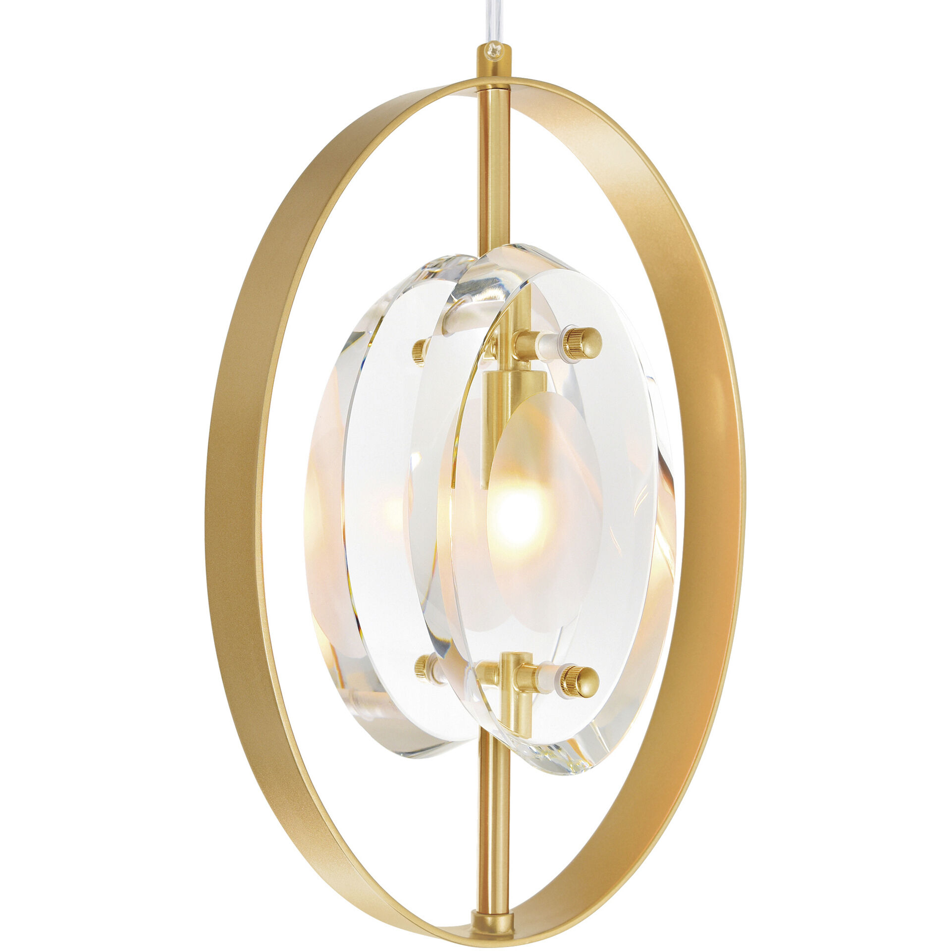 Iris 1 Light 4 inch Brass Down Mini Pendant Ceiling Light