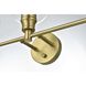 Collier 3 Light 28 inch Satin Gold Bath Sconce Wall Light