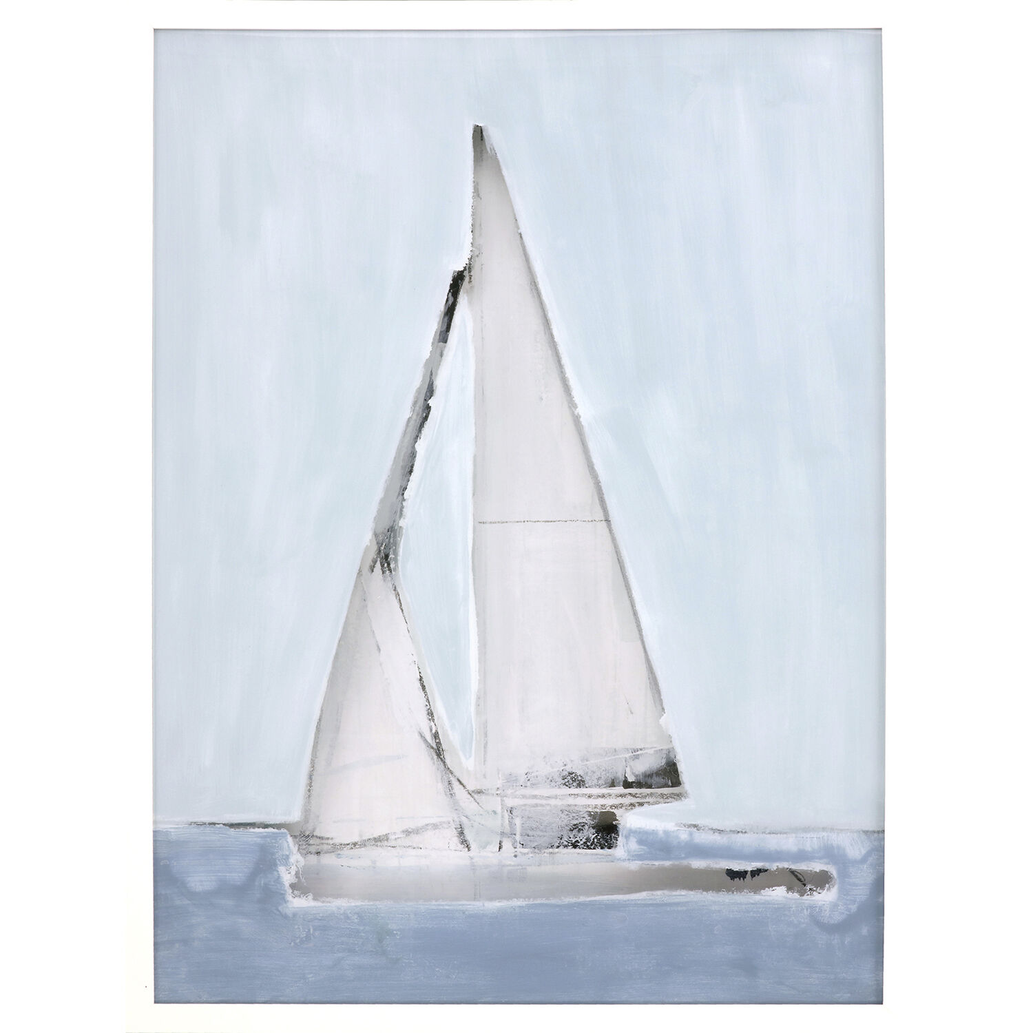 Sailing Blue and White and Turquoise Framed Art, The Studio