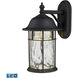 Lapuente LED 14 inch Matte Black Outdoor Wall Sconce