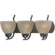 Kingston 3 Light 20 inch Oil Rubbed Bronze Vanity Light Wall Light