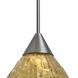 Eve 1 Light Satin Nickel Cord Pendant Ceiling Light