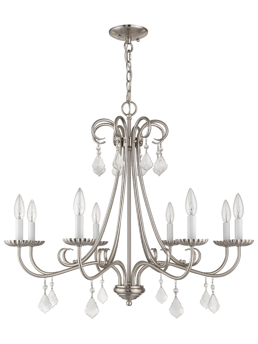Daphne 8 Light 29.75 inch Brushed Nickel Chandelier Ceiling Light