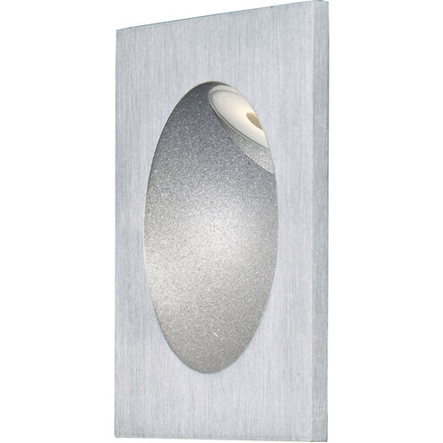 Alumilux Step Light LED 3.25 inch Satin Aluminum Outdoor Wall Mount