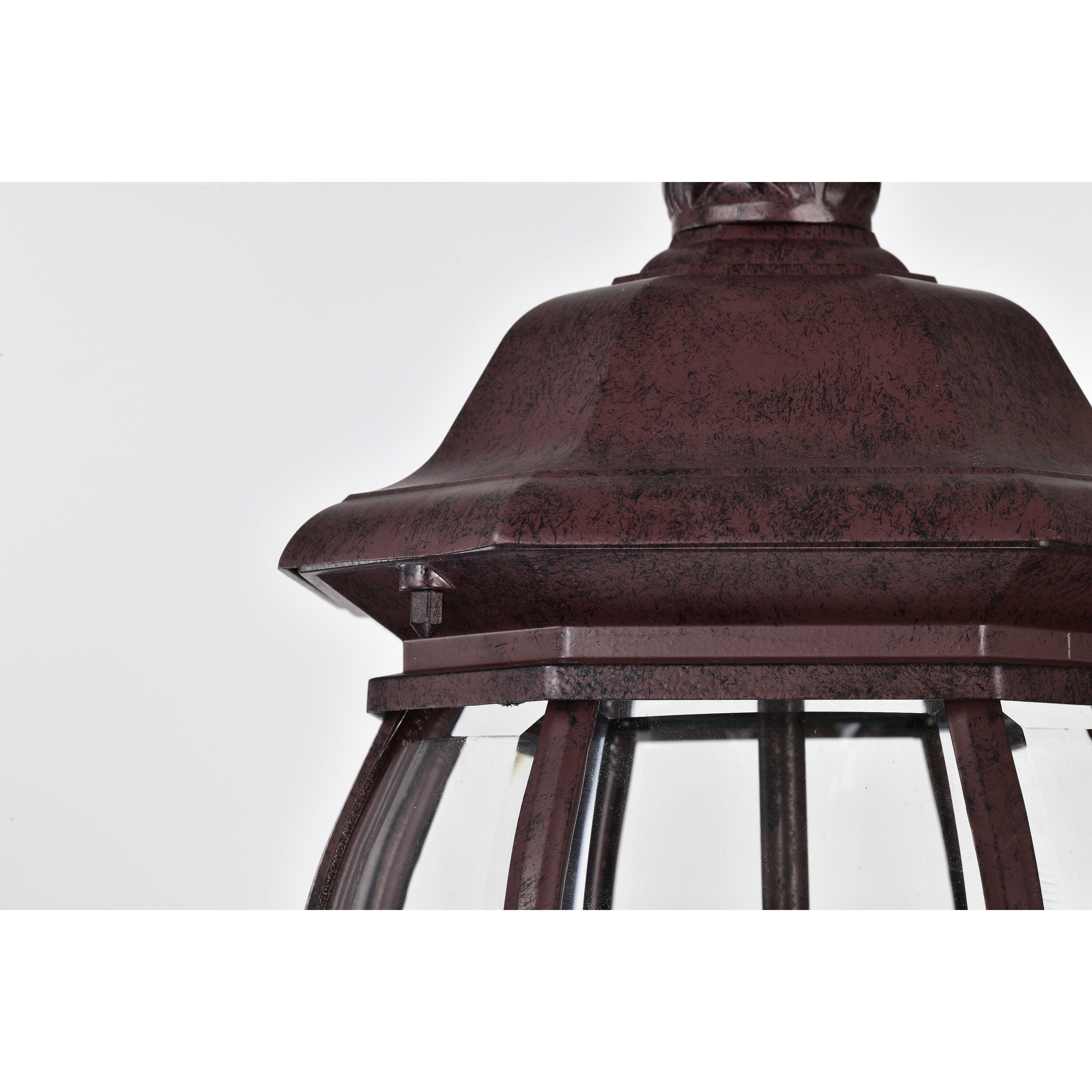 Central Park 3 Light 7 inch Old Bronze Outdoor Hanging Lantern