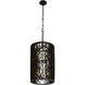 Estela 6 Light 16 inch Matte Black Foyer Ceiling Light, Smithsonian Collaboration