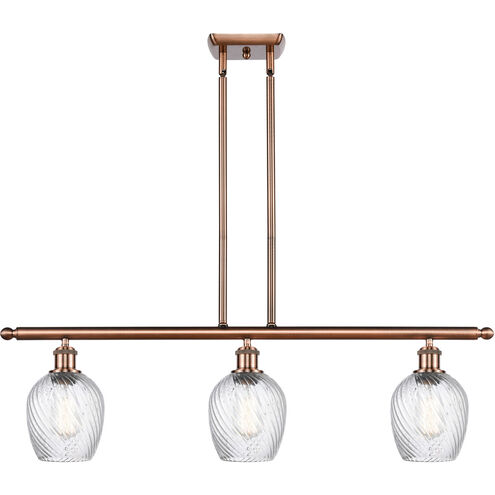 Ballston Salina LED 36 inch Antique Copper Island Light Ceiling Light, Ballston