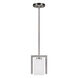 Signature 1 Light 4 inch Brushed Nickel Mini Pendant Ceiling Light