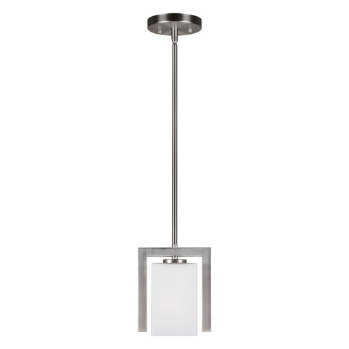 Signature 1 Light 4 inch Brushed Nickel Mini Pendant Ceiling Light