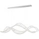 Alon LED 60 inch Stainless Steel Linear Pendant Ceiling Light