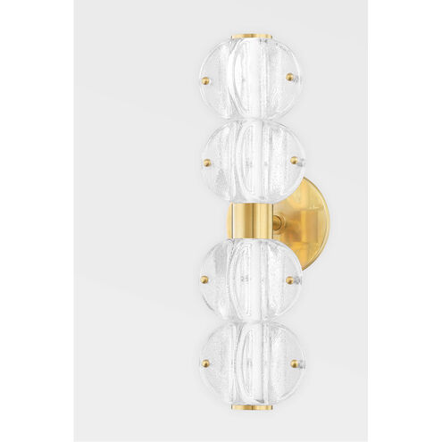 Lindley LED 6.25 inch Aged Brass Bath Bracket Wall Light