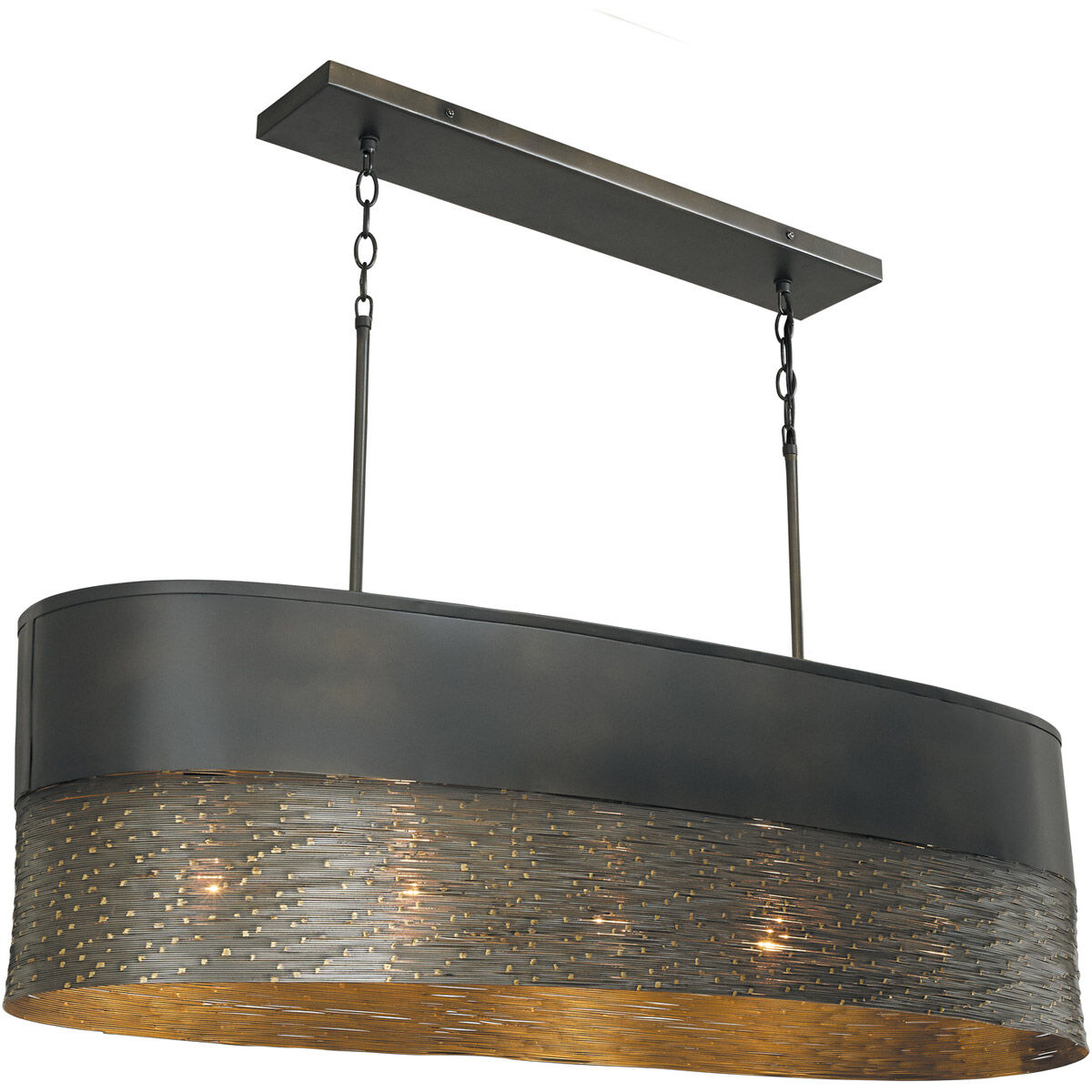 Sana 5 Light 43 inch Grey Iron Island Ceiling Light