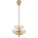 Fiorello 3 Light 14.5 inch Brushed Gold Convertible Pendant Ceiling Light