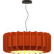 Clarissa 1 Light 29.1 inch Black/Terracotta Pendant Ceiling Light in Terracotta/Ash, 29 in
