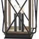 Montecito LED 19 inch Black with Driftwood Gray Outdoor Pier Mount Lantern