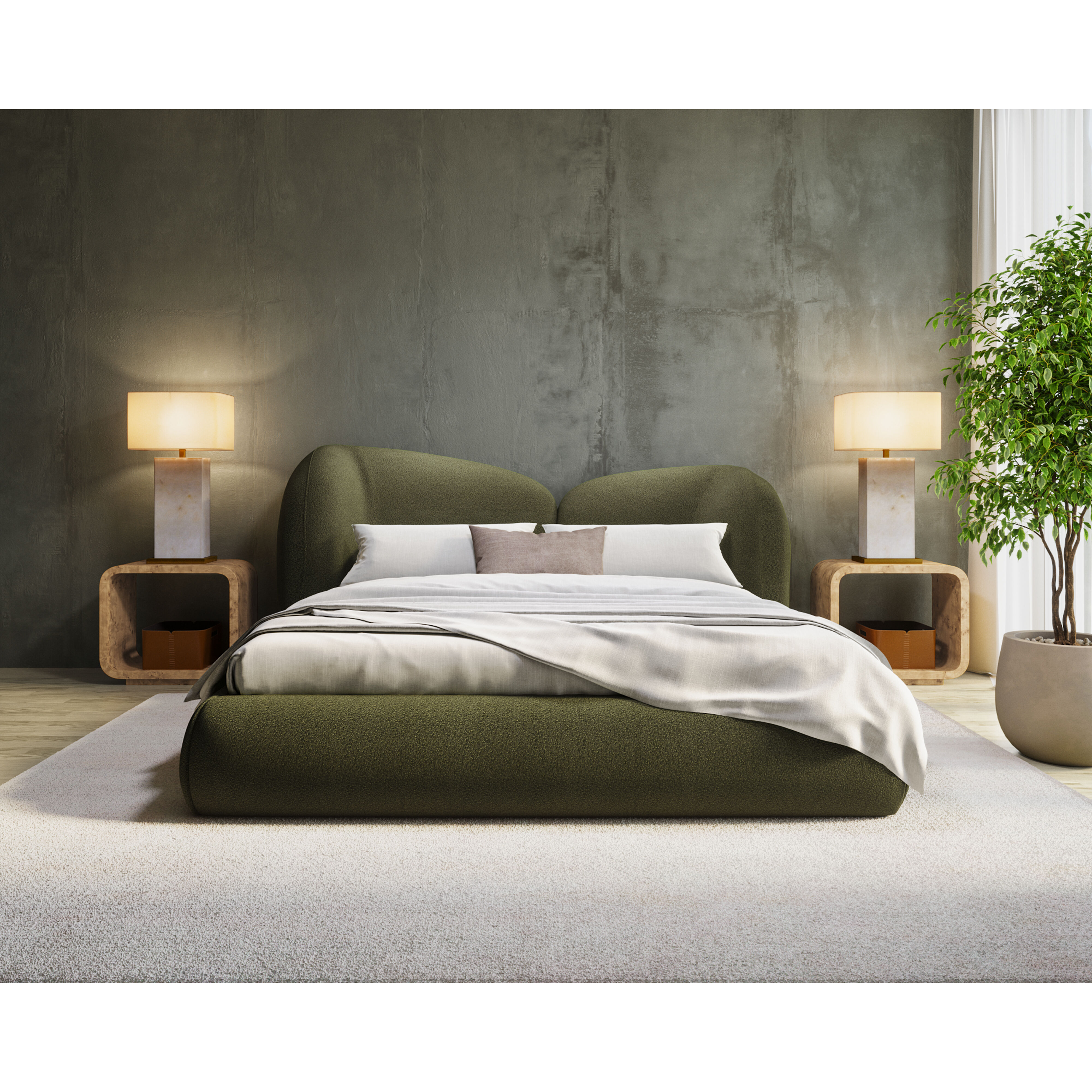 Rowena 28.5 X 24.75 inch Natural End Table