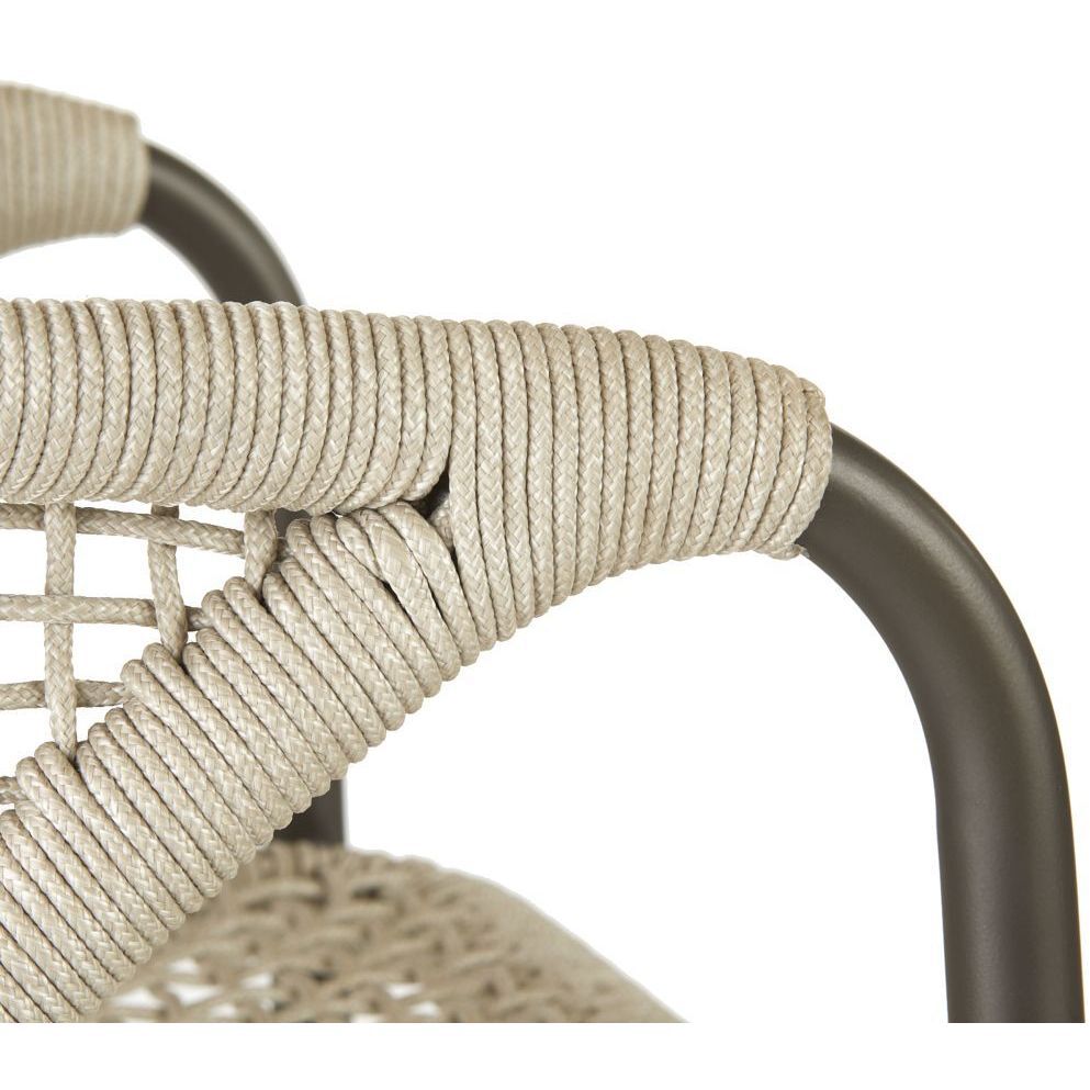 Enzo 40 inch Buff and Blackened Bronze Outdoor Bar Stool