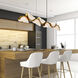 Moon LED 54 inch Brass Chandelier Ceiling Light