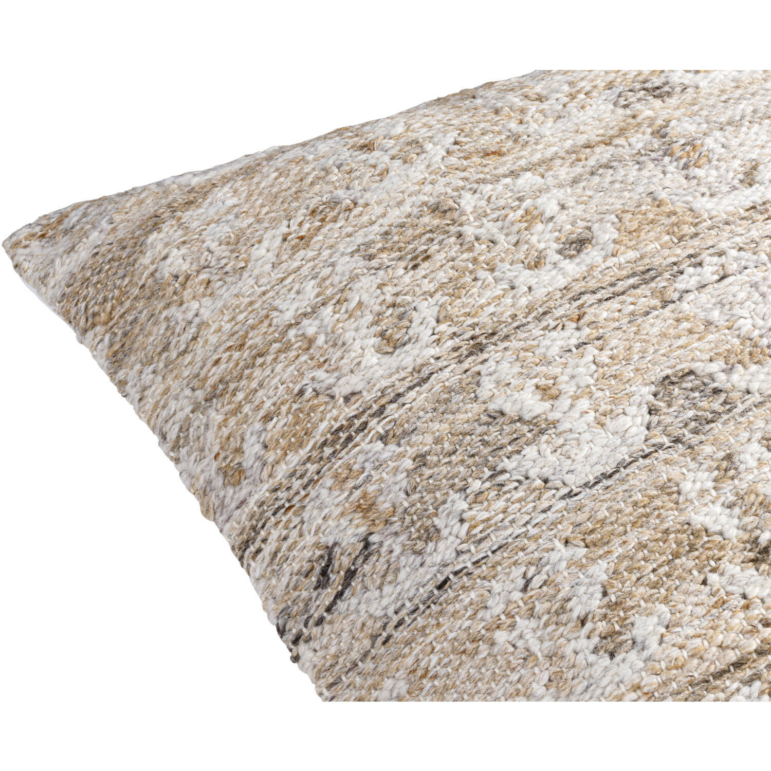 Kobe 22 X 22 inch Tan / Off-White / Gray Accent Pillow