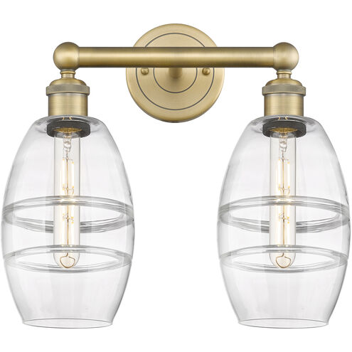 Edison Vaz 2 Light 14.88 inch Brushed Brass Bath Vanity Light Wall Light