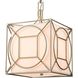 Shaftsbury Square 3 Light 14 inch Antique Silver Pendant Ceiling Light