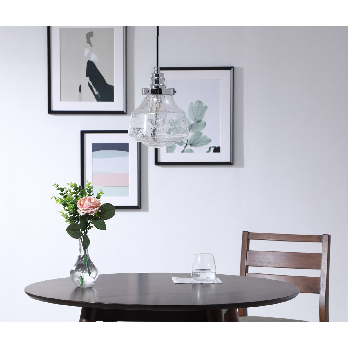 Lyle 1 Light 8 inch Chrome Pendant Ceiling Light