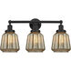Chatham 3 Light 24.5 inch Matte Black Bath Vanity Light Wall Light