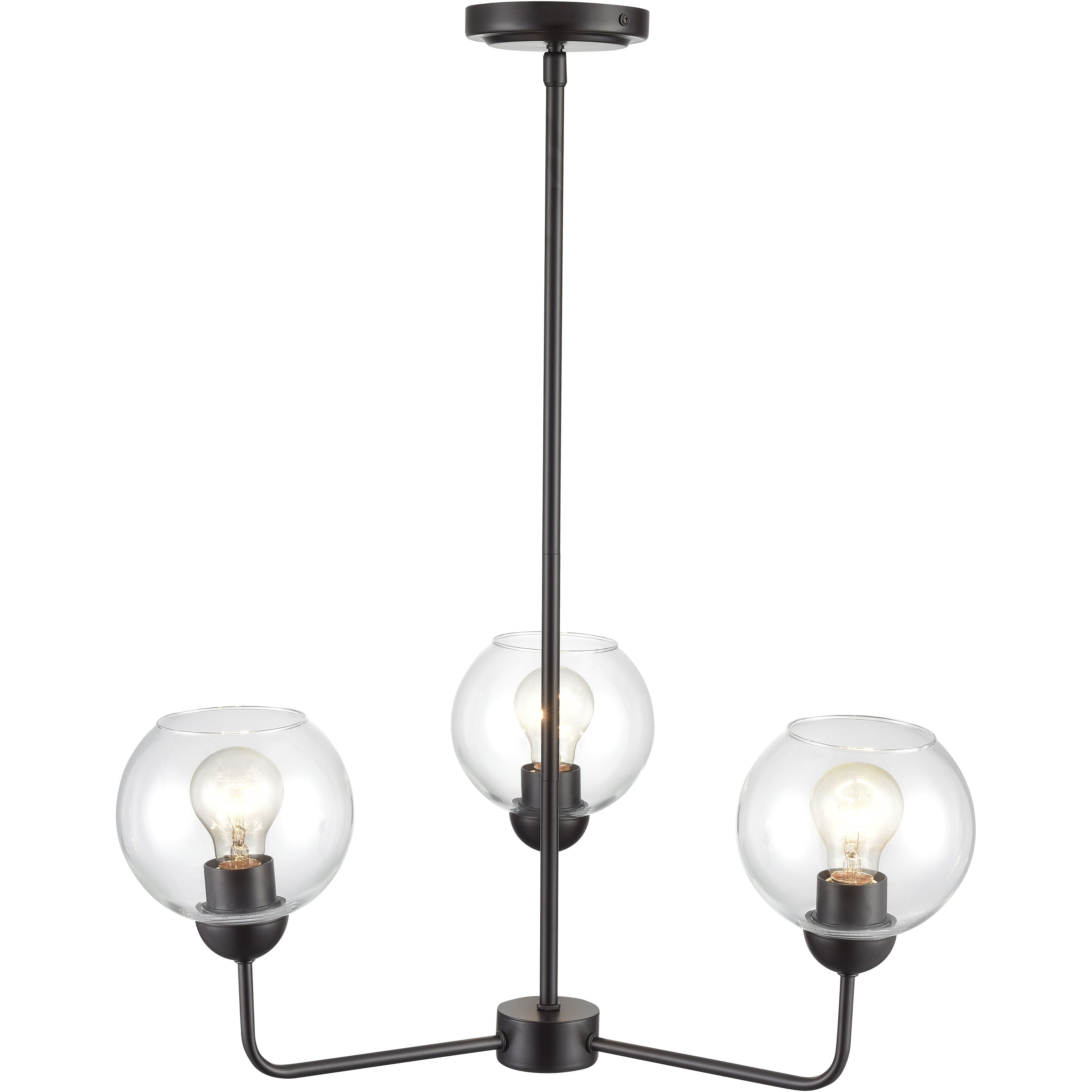 Boman 3 Light 23 inch Oil Rubbed Bronze Chandelier Ceiling Light