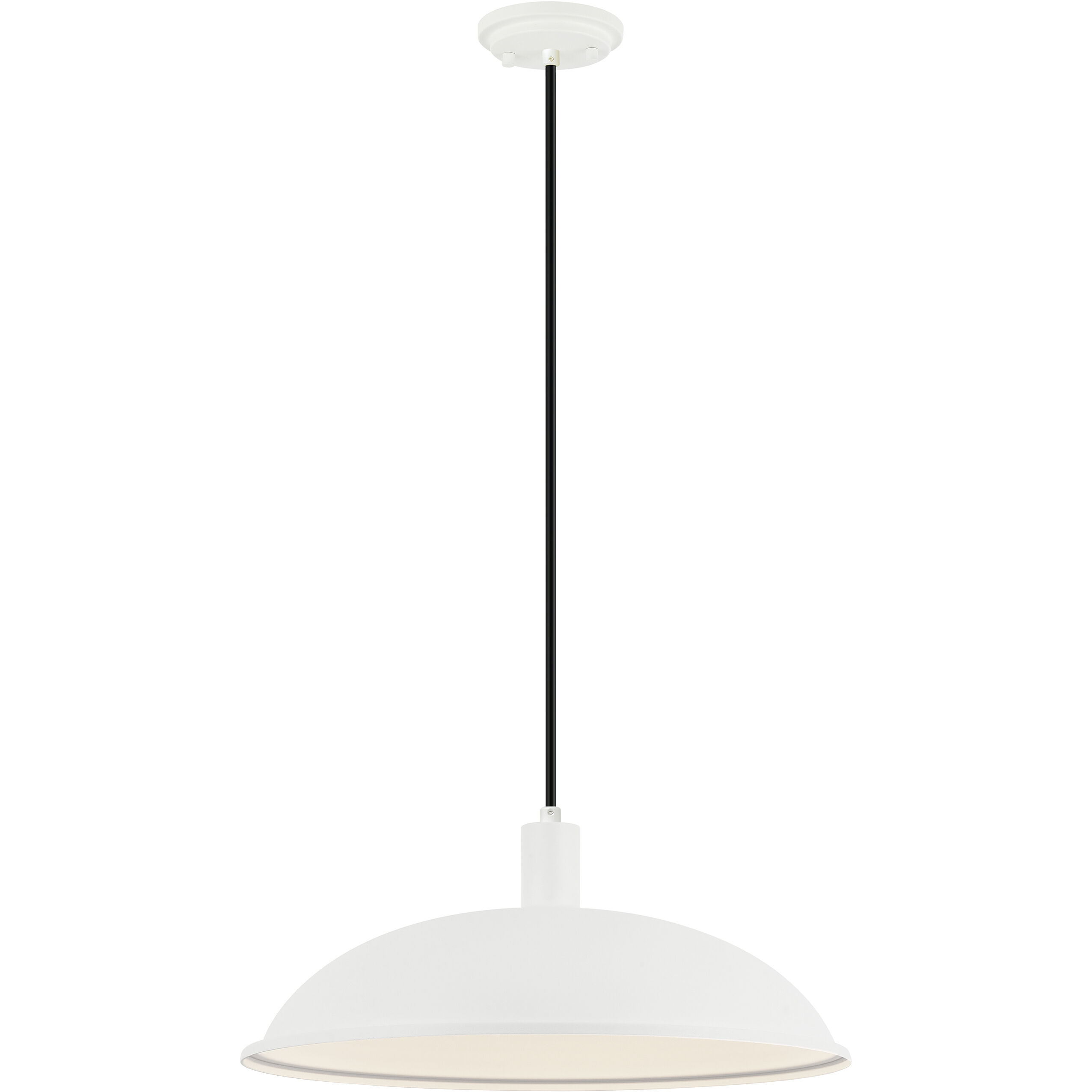 Farmley 1 Light 16 inch Matte White Outdoor Pendant
