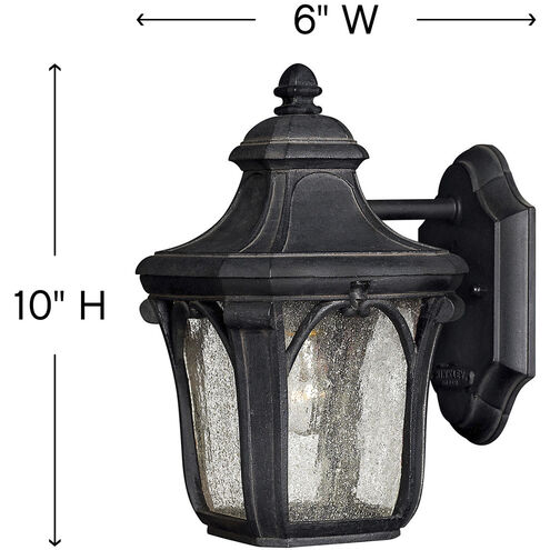 Trafalgar LED 10 inch Museum Black Outdoor Wall Mount Lantern