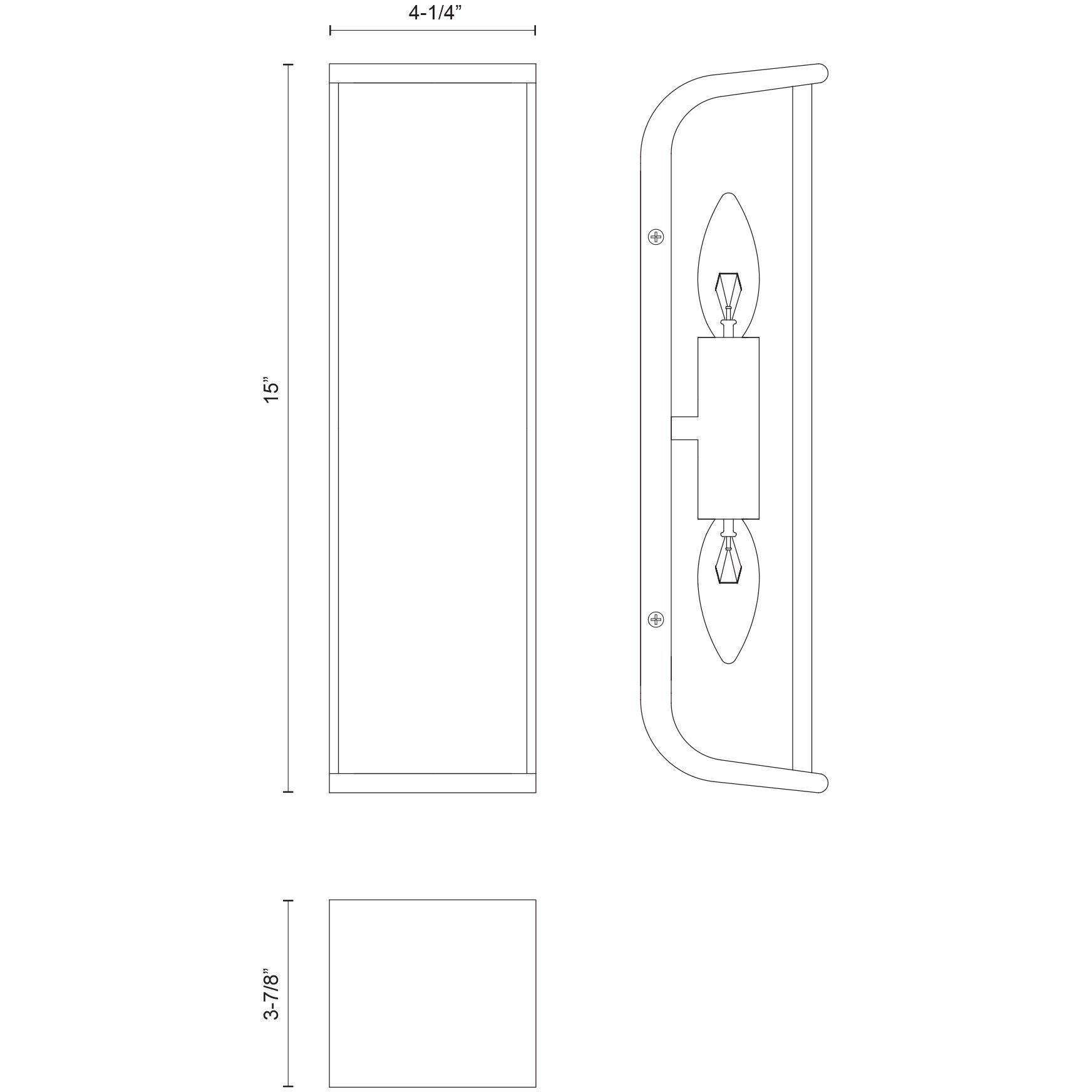 Abbott Wall/Vanity Light Wall Light in Polished Nickel