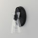 Ava 1 Light 5 inch Black Bath Vanity Wall Light
