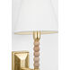 C&M by Chapman & Myers Fiona 1 Light 6.25 inch Gild Wall Sconce Wall Light in Standard