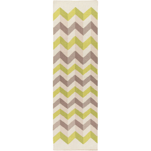 Frontier 96 X 30 inch Camel, Khaki, Dark Brown, Olive, Grass Green Rug