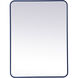 Evermore 36 X 27 inch Blue Mirror