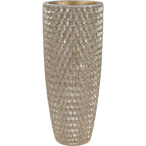 Geometric Textured 41 X 16 inch Vase