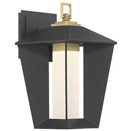 Andson LED 12.75 inch Brass-Sand Black Mix Outdoor Wall Sconce