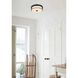 Kolson 1 Light 12 inch Black Flush Mount Ceiling Light